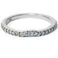 thumbnail image 1 of 1/5ct Bracelet de Mariage Incurvé en Diamant Or Blanc 14K, 1 of 1