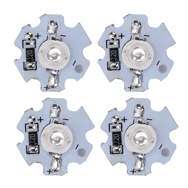 Light Source Chip, LED Lamp Bead High Power 0.5W 5V 25Pcs Easy To Install With Aluminum Plate For DIY Lighting Fixtures For Flashlights Blue Light: 455-460NM
