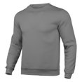 thumbnail image 1 of Ediodpoh Chandail pour Homme Ajusté Automne Décontracté Uni à Col Rond Haut Couleur Col Rond Long Manteau Automne Poche Manches Longues Blouse pour Homme Chandail à Col Rond Gris Foncé L, 1 of 3