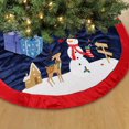thumbnail image 3 of Holiday Time 48 inches Velvet Snowman Tree Skirt, Blue, 3 of 3