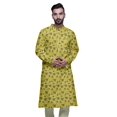thumbnail image 3 of Atasi Kurta Imprimé pour Hommes Col Mandarin Popeline de Coton Kurta Chemise Décontractée, 3 of 7
