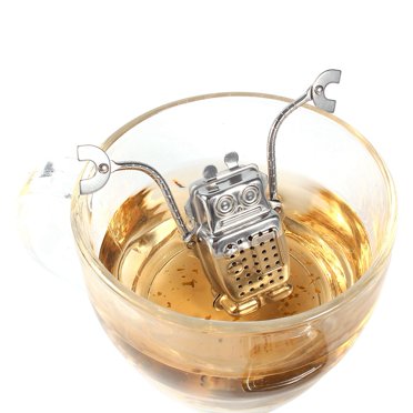 Herwey Infuseur à Thé, Infuseur à Thé en Acier Inoxydable, Infuseur à Thé en Vrac, Filtre Diffuseur d'Épices en Forme de Robot