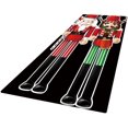 thumbnail image 2 of Christmas Mats and Rugs Flannel Fabric Non Slip Rubber Backing Absorbent Bath Rug Home Kitchen Floor Mat (60 x 180cm, 5#), 2 of 2