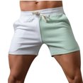 thumbnail image 1 of Mens Shorts Mens Casual Solid Color Casual Drawstring Pockets Elastic Sports Shorts, 1 of 9