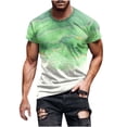 thumbnail image 2 of UVEASISHA Liquidation Chemise Homme Grande Taille Manches Courtes T-Shirt Graphique Imprimé 3D Hauts Muscle Décontracté Ample Col Rond Chandail Vêtements Tendance 2025, 2 of 5