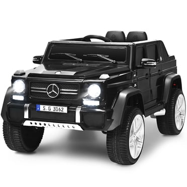 Patiojoy Licensed Mercedes Benz 12V Electric Kid RC Car Battery Powered Ride on Car Black