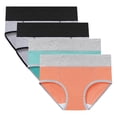 thumbnail image 1 of Culottes Menstruelles en Coton pour Femmes à Haute Absorption, Flux Abondant, Anti-Fuites, Réutilisables, Culottes Post-Partum (Grande Taille, Lot de 4), 1 of 7