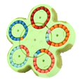 thumbnail image 1 of Bunblic Rotating Bean Cube Educational Toys Creative Handheld Toy Sensory Toy Puzzle for Green, 1 of 8