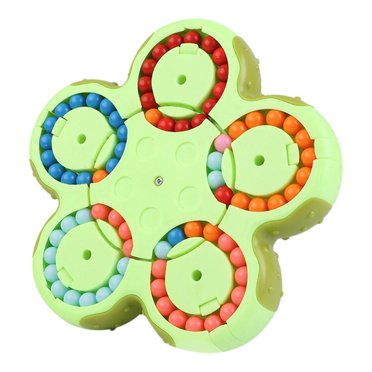 Bunblic Rotating Bean Cube Educational Toys Creative Handheld Toy Sensory Toy Puzzle for Blue