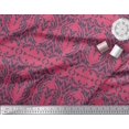 thumbnail image 3 of Soimoi Pink polyester Crepe Fabric Moroccan Damask Printed Craft Fabric by the Yard 42 Inch Wide, 3 of 3