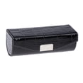 thumbnail image 1 of HILABEE Leather Lipstick Case Holder Storage Box With Mirror For Purse - Black, as, 1 of 7