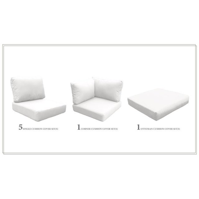 Coussin de Dossier Haut pour FAIRMONT-09c en Voile Blanche