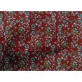 thumbnail image 4 of oneOone Cotton Poplin Fabric Leaves & Floral Block Decor Fabric Printed BTY 56 Inch Wide, 4 of 5