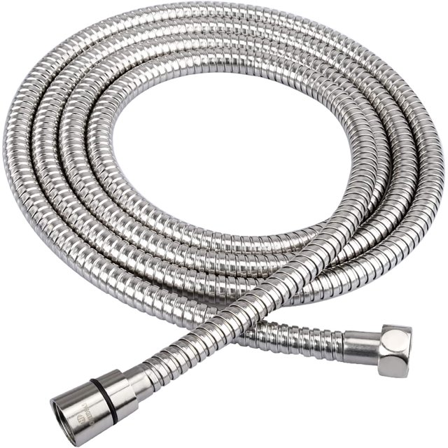 EcoNesxp Tuyau de Douche en Acier Inoxydable Extra Long Tuyau de Douche de Rechange Pomme de Douche à Main Rallonge de Tuyau Pi Pouces 8 Pi Acier Inoxydable 304 Tuyau de Douche Extra Long de Rechange Pomme de Douche à Main H