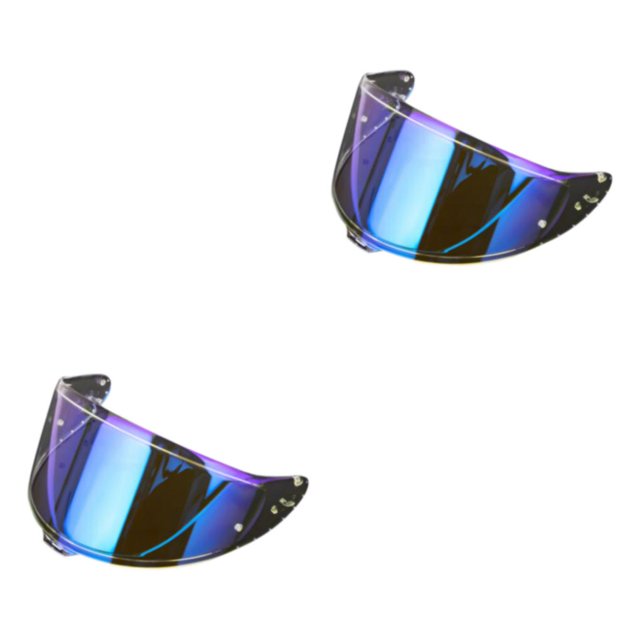 Transemion Detachable Replacement Full Face Insert Only for Z8 Visor Lens Impact Resistant Crystal Clear Blue 28x14cm 2Set