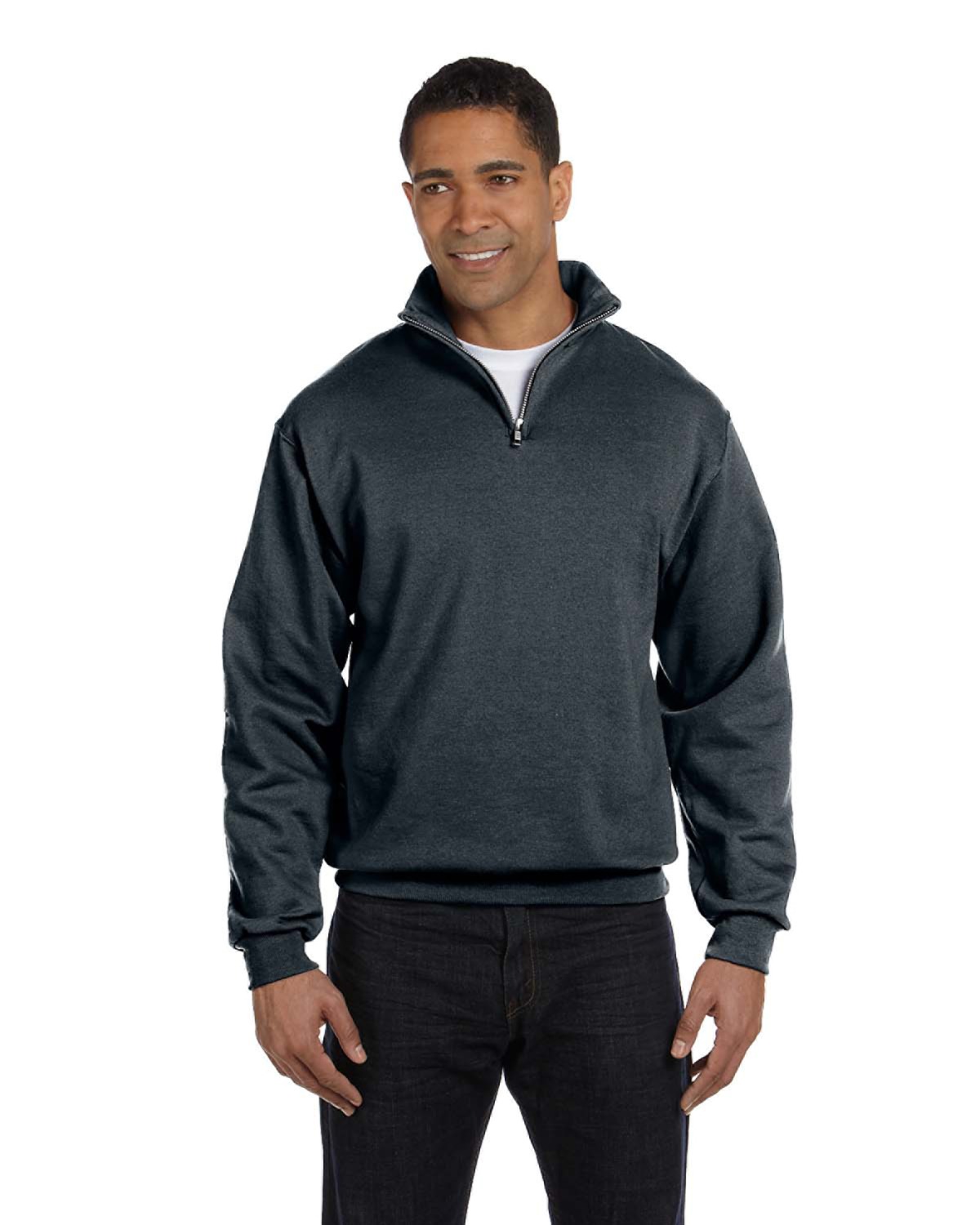 Jerzees Adult 8 oz. NuBlend Quarter-Zip Cadet Collar Sweatshirt - 995M