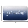 thumbnail image 2 of Tapis de Salle de Bain Bleu Marine JAWO, Antidérapant Ombré Bleu Foncé Moderne Dégradé Tapis de Bain Moderne Minimaliste Get Naked Accessoires de Salle de Bain Tapis de Douche Tapis de Cuisine (Bleu), 2 of 3