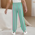 thumbnail image 4 of Cowsor Girls Graphic Print Sweatpants Athletic Drawstring Joggers Cute Track Pants with Pockets for Kids, 4 of 6