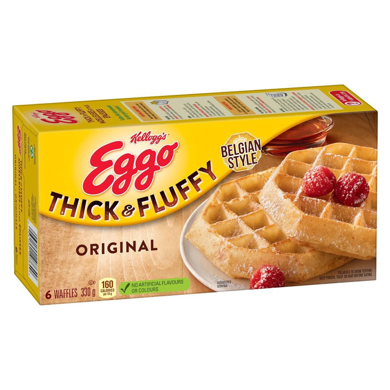 Gaufres belges EGGO* Moelleuses et plus épaisses Originale, 330g (6 gaufres) 330 g