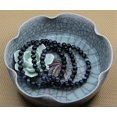 thumbnail image 4 of Bracelet Extensible Unisexe en Perles Rondes de 6 mm en Oeil de Tigre Bleu Naturel, 4 of 5