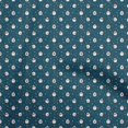 thumbnail image 1 of oneOone Polyester Spandex Teal Blue Fabric Random Craft Projects Decor Fabric Printed By The Yard 56 Inch Wide, 1 of 5