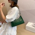 thumbnail image 3 of FunnyBeans Retro Classic Clutch Shoulder Bag with Zipper Closure for Female, Green, 3 of 9