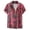 Pink, variant on RKSTN Mens Shirts Short Sleeve Fashion Casual And Comfortable Short-sleeved Single-breasted Shirt Top Hawaiian Shirts for Men