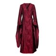 thumbnail image 1 of The Red Woman Melisandre Cosplay Costume Renaissance Medieval Maxi Dress Victorian Irish Gothic Retro Gown (Large), 1 of 4