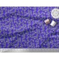 thumbnail image 3 of Soimoi Blue Moss Georgette Fabric Leaf Decor Fabric Printed Yard 44 Inch Wide, 3 of 3