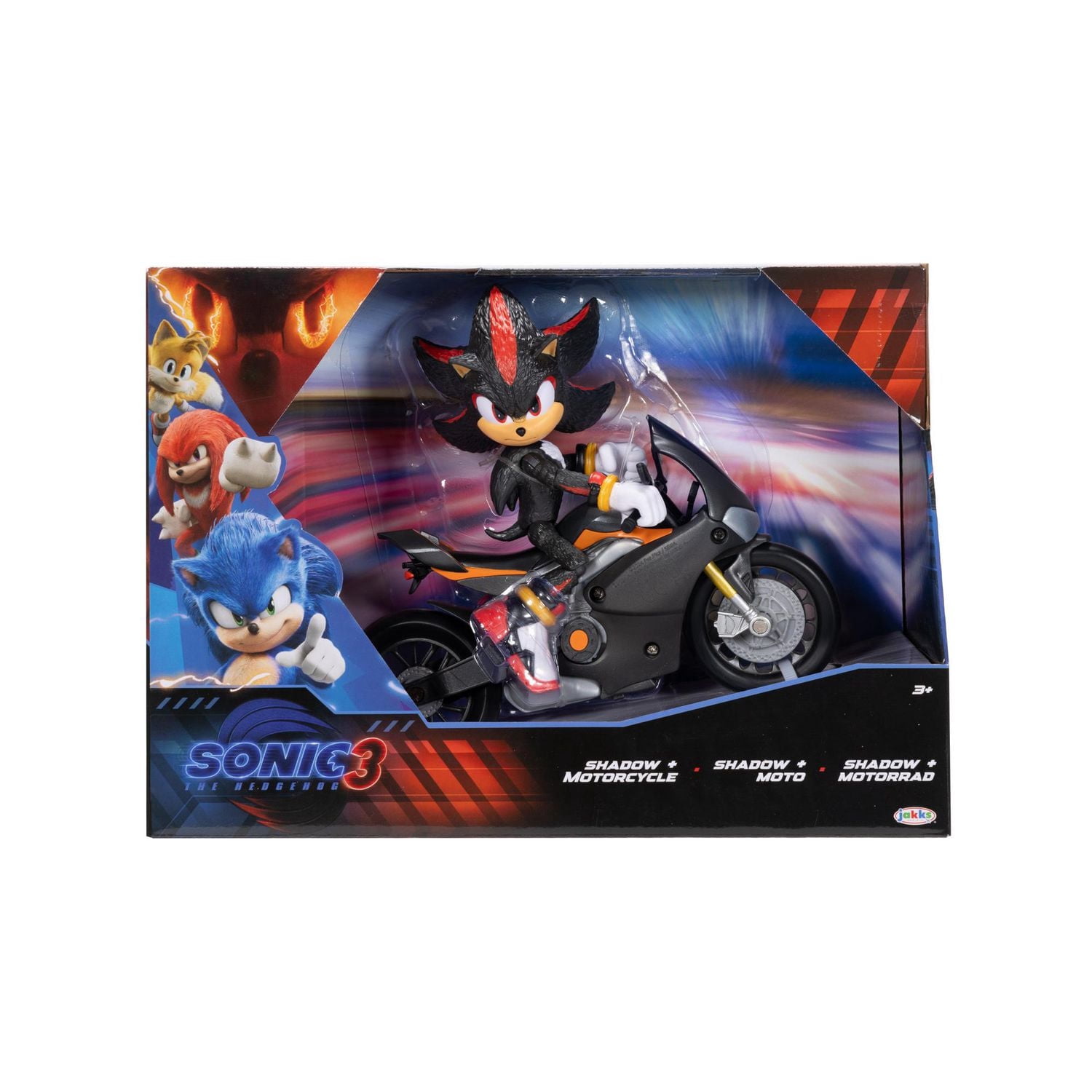 Sonic 3 Movie - 5" Shadow Figure with Motorcycle