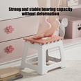 thumbnail image 4 of mtvxesu Foldable Plastic Stool Portable Lightweight Compact Folding Chair for Outdoor Camping and Home Use 1-Pack, 4 of 6