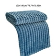 thumbnail image 3 of Colorful 79X71 Inch Flannel Blanket, Soft & Warm, Solid Color, For Sofa & Bed, All-Season Use, Machine Washable, 3 of 6