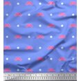 thumbnail image 1 of Soimoi Poly Georgette Fabric Dot & Floral Fabric Prints by Yard 52 Inch Wide, 1 of 3