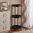 thumbnail image 4 of Petite table à Thé table d'Appoint en Fer pour sofa Petite table d'Angle en Plastique Haute Résistance table Moderne et Épurée pour Salon Chambre Petite table Ronde, 4 of 6