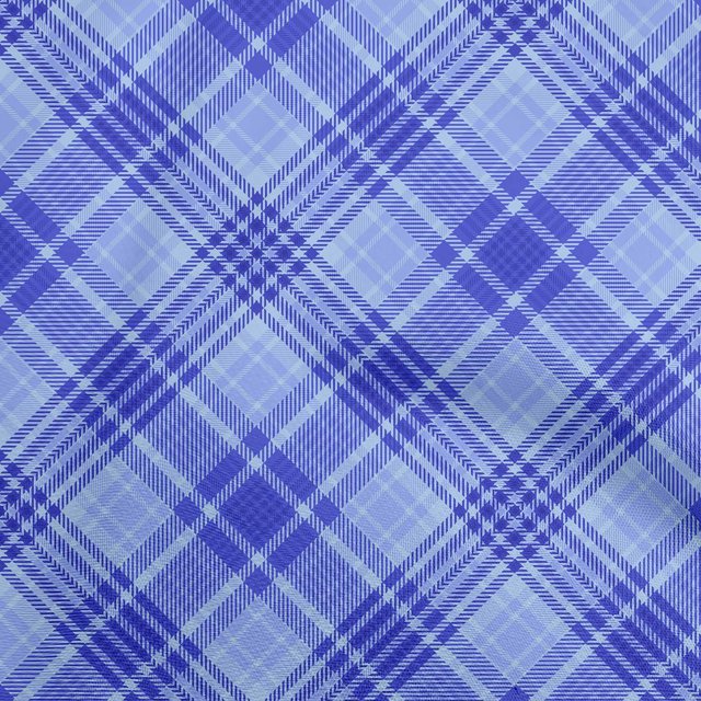 oneOone Silk Tabby Blue2 Fabric Check Craft Projects Decor Fabric Printed By The Yard 42 Inch Wide