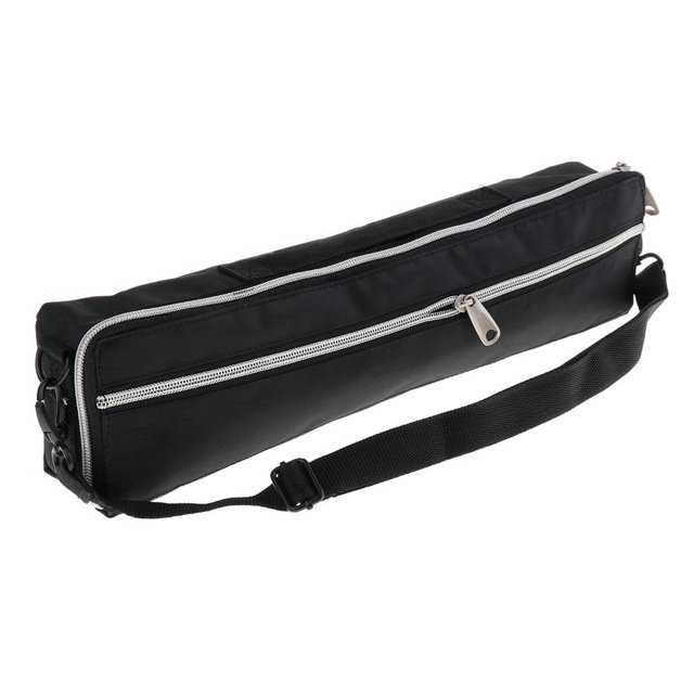 Esquirla Finest Canvas Flute Zipper carry pouch Organiser with Strap for 16 Holes Flute