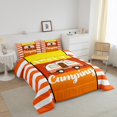 thumbnail image 3 of Erosebridal Happy Camping Bedding Twin Comforter Set,Camper RV Car Down Comforter,Stripes Bedroom Decor,Reversible,Lightweight,2-Piece, 3 of 7
