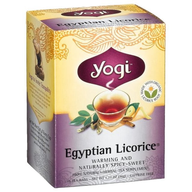 Yogi Teas Tea Eghptn Licorice Org3 16 Bg (paquet de 6)