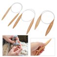 thumbnail image 3 of Non-slip Bamboo Crochet, Weaving Tool, Round Braided Needle, Crocheters For Beginners, 3 of 8