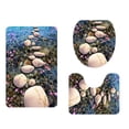 thumbnail image 2 of Chmadoxn Bathroom Rugs, Rugs for Living Room, Area Rug, Bath Mat Toilet Floor Mat U-shape Foot Mat Bathroom Bathroom Mat Printing Modern Mat Toilet Door Mat Three Sets carpeting carpeting, 2 of 8