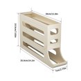 thumbnail image 3 of 4 Tiers Egg Holder for Fridge - Auto Rolling Fridge, 3 of 8