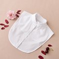 thumbnail image 2 of VONKY Women Simple Design Solid Color False Collar Girls Formal Fake Half Shirt Decorative Detachable Lapel Accessory White Stand, 2 of 6