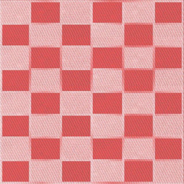 Ahgly Company Machine Washable Indoor Square Transitional Pastel Pink Area Rugs, 4' Square