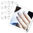 thumbnail image 4 of destyer Cartoon Animal Line Drawing Nail Stickers DIY Fake Full Nail Tip Decals Beauty Art Tools, 4 of 8