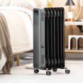 thumbnail image 2 of Costway 1500W Oil-Filled Radiator Heater Portable Electric Space Heater 3 Heat Settings, 2 of 10