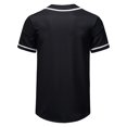 thumbnail image 4 of Birdeem Shirts for Men Men Casual Short Sleeve Patchwork Baseball Button Shirt Tops Blouse, 4 of 12