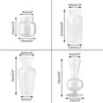 thumbnail image 1 of facefd Clear Glass Flower Vase Stem Plant Jar Table Floral Display Decor 7.5x8.5cm, 1 of 9