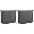 thumbnail image 1 of Suncast Coffre de Rangement Extérieur pour Terrasse avec Tablette Ajustable, (Lot de 2), 1 of 10