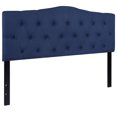 thumbnail image 1 of Cambridge Tufted Upholstered Queen Size Headboard in Navy Fabric, 1 of 9