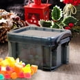 thumbnail image 5 of Candy Color Mini Storage Box with Lock - 0.14L Transparent Acrylic Jewelry Organizer, Portable Small Glove Box for Cosmetics & Office Supplies, 5 of 5